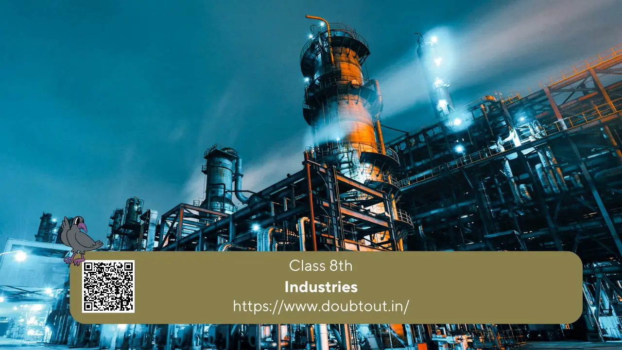 NCERT Solutions For Class 8 Geography Chapter 4 Industries (updated pattern)