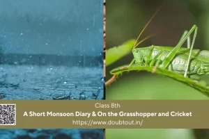 NCERT Solutions for Class 8 English Unit 8 – A Short Monsoon Diary & On the Grasshopper and Cricket (Updated Pattern)
