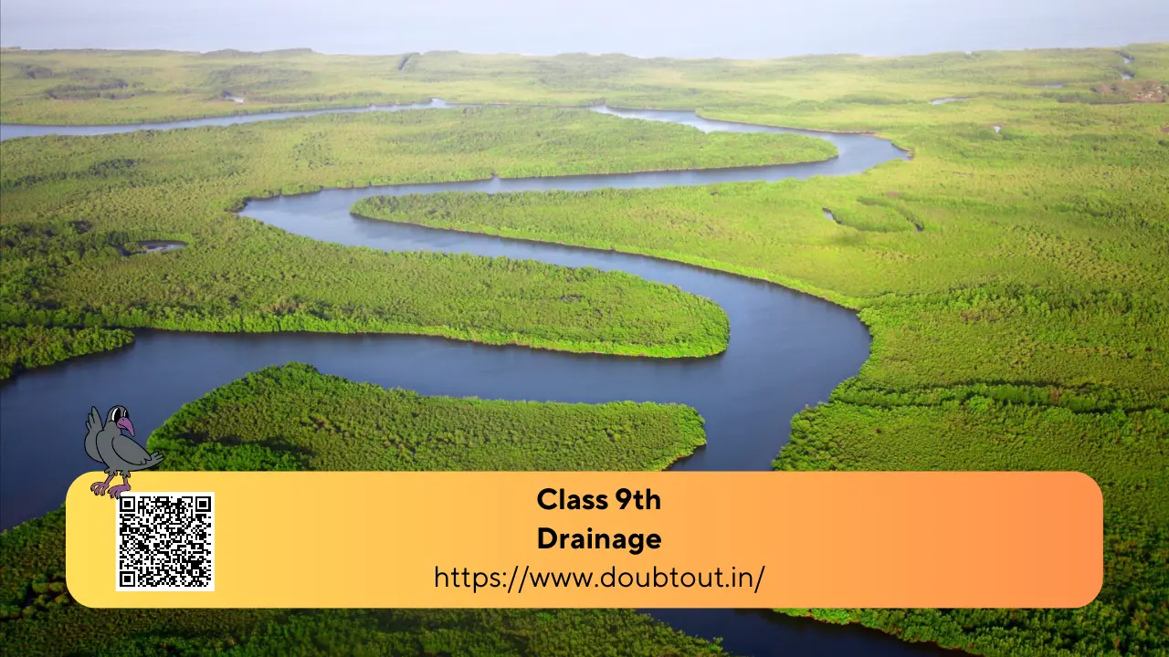 The term drainage describes the river system of an area. The area drained by a single river basin is called a drainage basin. Chapter 3 Drainage of NCERT Class 9 Geography books